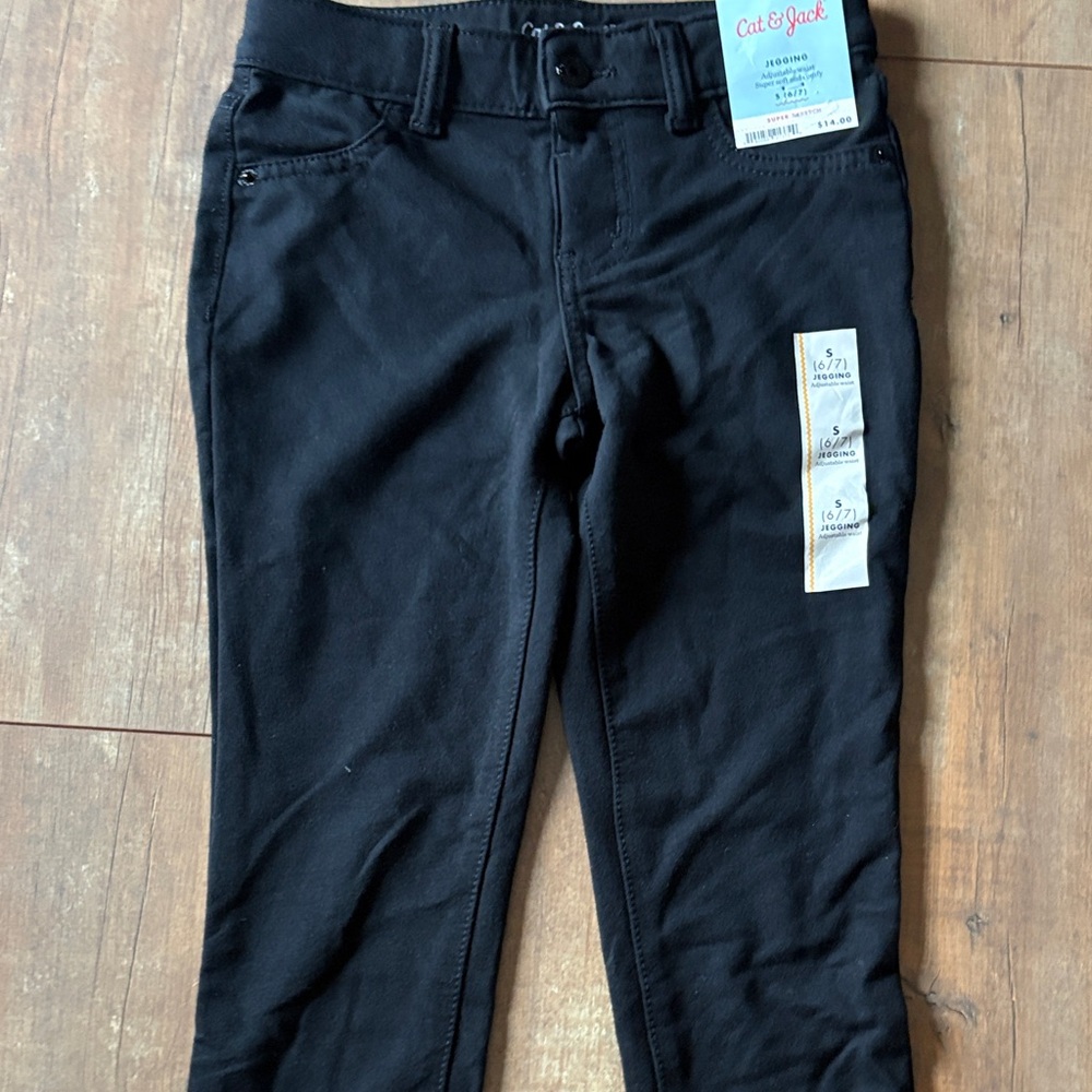 Cat & Jack Kids Black Jeggings
